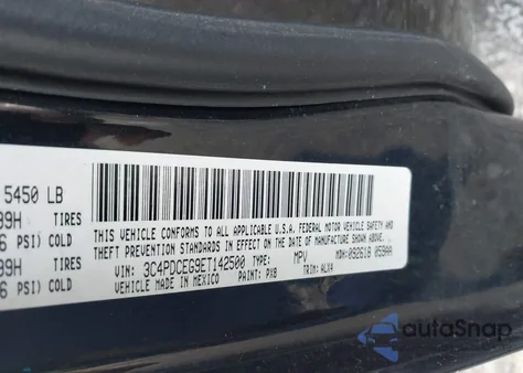2014 Dodge Journey R/T from USA, damaged, VIN 3C4PDCEG9ET142500